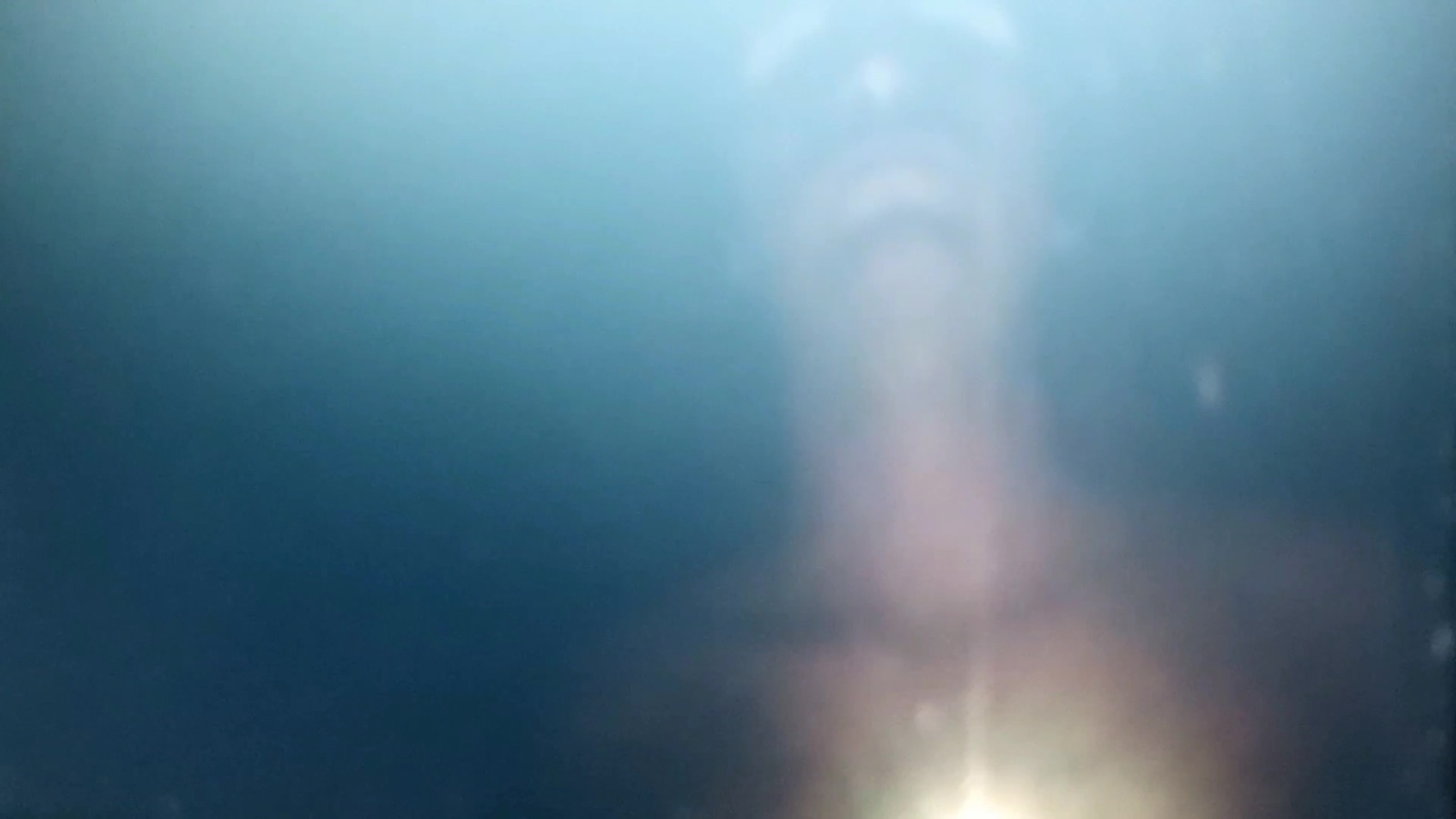 Blue blurred silhouette from Scrying Session number one.